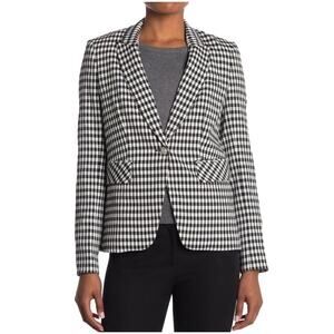 NWT Veronica Beard Cutaway Checkered Dickey Jacket Blazer Size 0